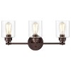 Chloe Lighting Karson Transitional 3 Light Oil Rubbed Bronze Bath Vanity Fixture 23" Wide - 2 of 4