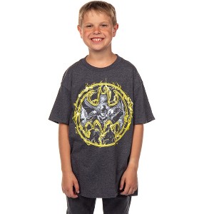 DC Comics Boys' Batman Vapor Bat Signal Graphic Print T-Shirt Kids - 1 of 4
