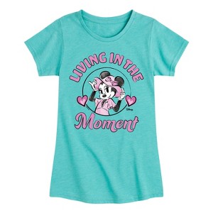 Girls' - Disney - Living In The Moment Fitted Short Sleeve Graphic T-Shirt - 1 of 4