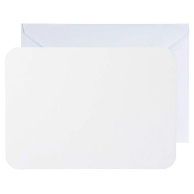Sustainable Greetings 48-Pack White Blank Greeting Cards, DIY Plain Postcard Notecard for Thank You & Invitation, 5x7 in