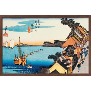 Trends International Scenery Of Kanagawa Framed Wall Poster Prints - 1 of 4