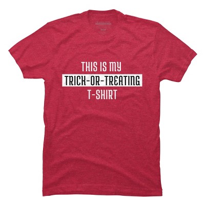 Men's Design By Humans Trick Or Treating By beeyou T-Shirt