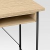 Wood and Metal Writing Desk with Storage - Room Essentials - 4 of 4