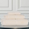 Smart Twist Viscose Cotton Blend Medium Weight Solid Thick Border Towel Set by Blue Nile Mills - 2 of 4
