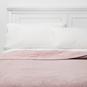 Full/Queen Chenille Quilt Mauve - Threshold , Pink