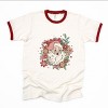 Simply Sage Market Floral Santa Ringer Tee - 2 of 4