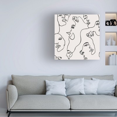 Trademark Fine Art -Incado 'Many Faces' Canvas Art