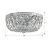 Crystorama Lighting Ceiling Mount 3 - Light Flush Mount in  Polished Chrome - 2 of 2