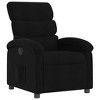vidaXL Recliner Chair Black Fabric - 2 of 4