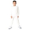 EVERYDAY KIDS Boys’ Fleece Off-White Crewneck Sweatshirt; Boy’s Long Sleeve Pullover Shirt - Soft and Breathable Cotton/Poly Blend - 2 of 4