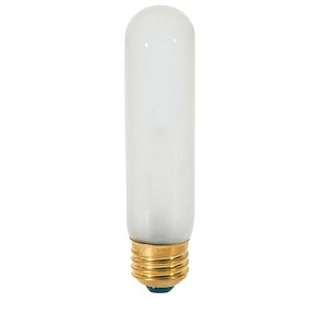 Satco - Tubular - Incandescent Bulb - E26 (Medium) - Soft White - 25 W - T10 - 1 Pack - Case of 10 - 1 of 1