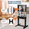 Hydraulic Press, Heavy Duty H-Frame Garage Floor Shop Press with Adjustable Worktable & Plates - 3 of 4