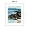 Kate and Laurel Framed Art Ocean Breeze ll by Nikita Jariwala, 23x27, Oliver White Narrow - 2 of 4
