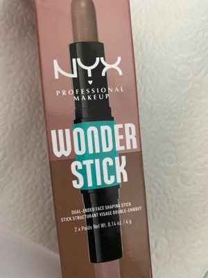 ad No contour vs contour with the NEW wonder stick😍😍 @NYX Cosmetics