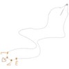 Anna-Kaci Two-Tone Circle and Cross Pendant Necklace with Snake Chain - 2 of 4
