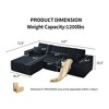 110" Cloud Modular L-Shaped Sectional Sofa with Ottoman & 2 Pillows - 2 of 4