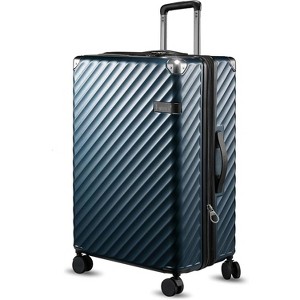 LUGGEX 28 Inch Luggage,Polycarbonate Expandable Hard Shell Suitcase With Spinner Wheels,Checked Large - 1 of 4