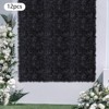 YIYIBYUS 23.62 in.x15.75 in Black Artificial Flower Wall Panel Artificial Flower - 3 of 4