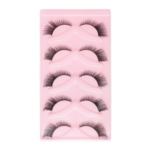 Unique Bargains Dense Cat's Eye False Eyelashes MYP-5 Black 5 Pair - 1 of 4