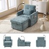 ORRD Chenille Lazy Sofa Recliner, Single Lounge Chair with Storage Backrest & Phone Holder for Living Room or Bedroom - 4 of 4