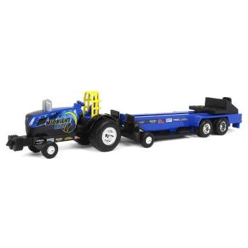 1/64 New Holland "Midnight Blue" Pulling Tractor with Pulling Sled, 37940-2