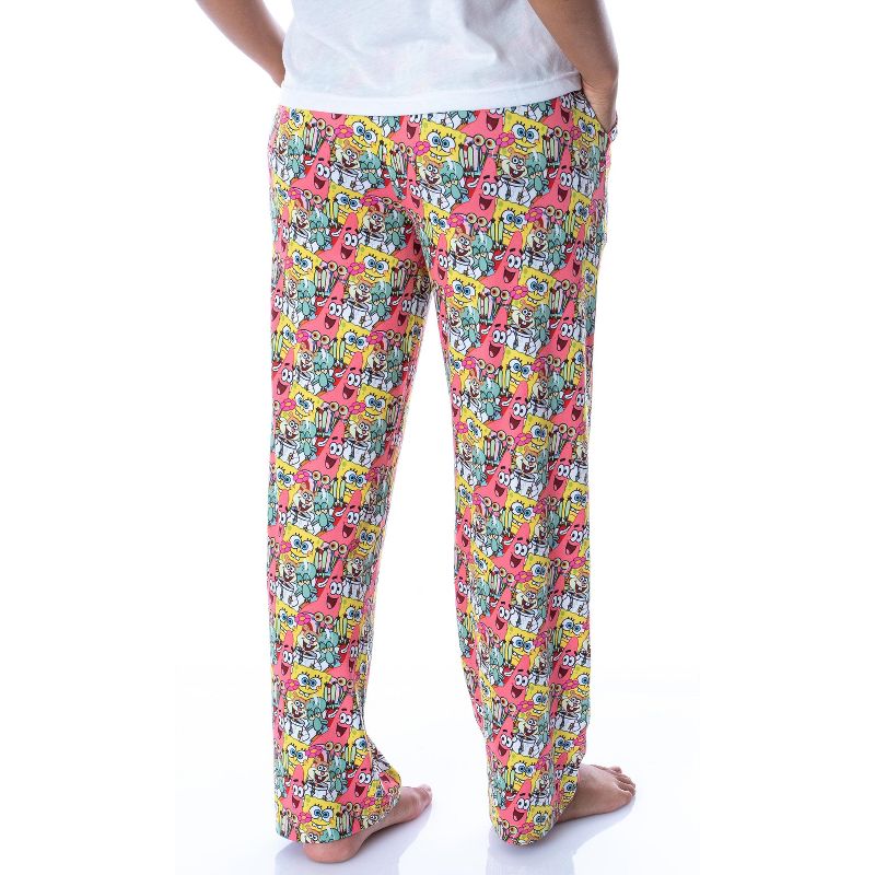 Nickelodeon Womens' SpongeBob SquarePants Patrick Character Pajama Pants Multicolored, 4 of 5