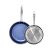 Granitestone Blue Stainless Steel 9.5'' + 11'' Fry Pan Set - 2 of 4
