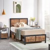 Twin/Full/Queen Size Bed Frame with Wood Headboard and Footboard, 14 Inch Platform Mattress Foundation, No Box Spring Needed Bed - 2 of 4