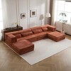 Whisen Modern Compression Loveseat, Convertible Floor Sofa Bed,DIY Boneless Modular Sectional Couch, No Assembly Required - 3 of 4