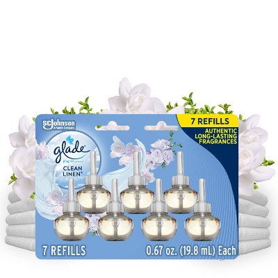 Glade PlugIns Scented Oil Air Freshener Refills - Clean Linen - 4.69oz/7pk