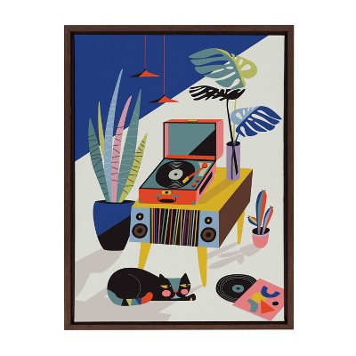 18" x 24" Sylvie Chill Out Saturday Framed Canvas by Rachel Lee Brown - Kate & Laurel All Things Decor