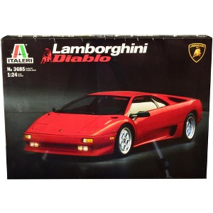 Skill 3 Model Kit Lamborghini Diablo 1/24 Scale Model by Italeri - 1 of 4