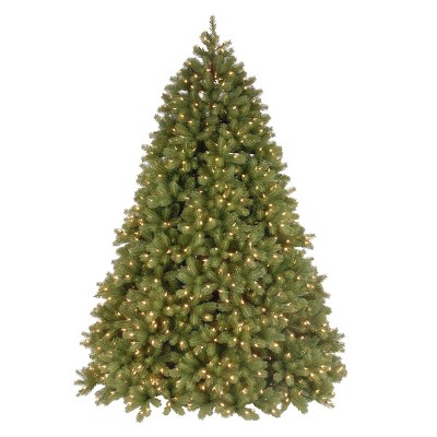 National Tree Company Pre-lit Feel Real Downswept Douglas Fir Artificial Christmas Tree with Dual Color LED Lights