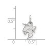 Black Bow Jewelry 14k White Gold Georgia Tech Yellow Jackets NCAA Extra Small Pendant - 2 of 3