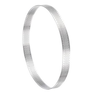 Unique Bargains Heat-Resistant Perforated Stainless Steel Small Cake Mousse Rings - 1 of 4