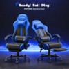 RSPGAME Basic Ergonomic Gaming Chairs for Adults, PU Leather Office Chairs with Lumbar Support, Pocket Spring Cushion and Retractable Footrest - 2 of 4