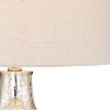 360 Lighting Waylon Modern Table Lamp 28" Tall Mercury Glass with Table Top Dimmer Off White Drum Shade for Bedroom Living Room Bedside Nightstand - 3 of 4