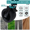 Collapsible Foldable Wagon Cart with Big All-Terrain Beach Wheels, Beach Wagon Utility Wagon Grocery Carts for Camping Shopping - 3 of 4