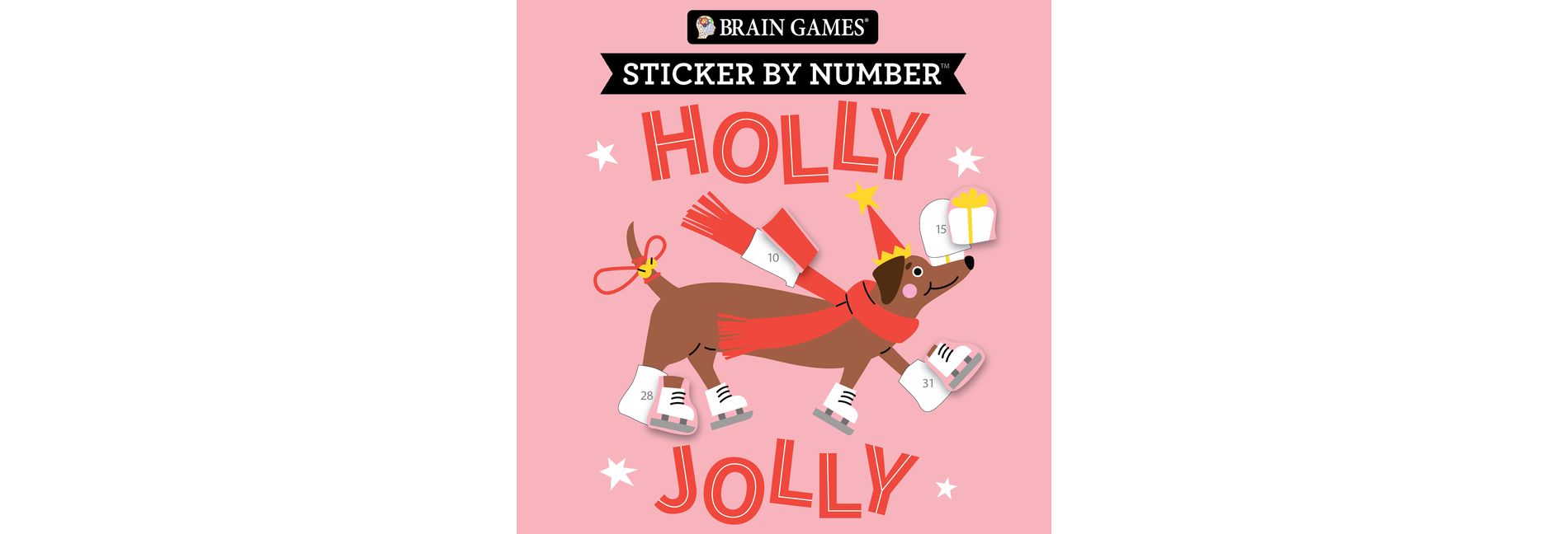 Brain Games - Sticker by Number: Holly Jolly (Christmas - Stocking Stuffer) - by  Publications International Ltd & New Seasons & Brain Games