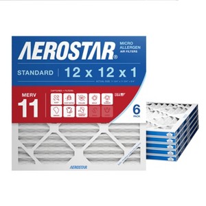 Aerostar AC Furnace Air Filter - Allergy - MERV 11 - Box of 6 - 1 of 4