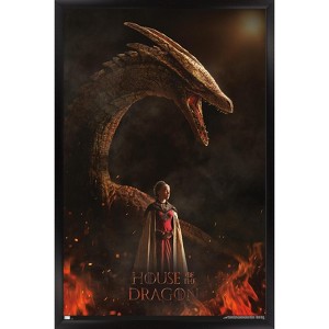 Trends International House of the Dragon - Rhaenyra Dragon One Sheet Framed Wall Poster Prints - 1 of 4