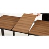 70.86" x 31.5" x 29.5" Square Extendable Dining Table with metal leg, Modern Space Saving Kitchen Table for Living Room - 4 of 4