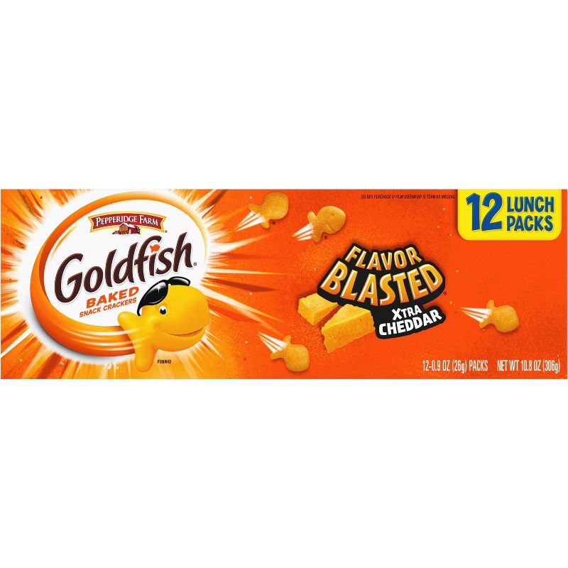 Pepperidge Farm Goldfish Flavor Blasted Extra Cheddar - 10.8oz/12ct, 5 of 9