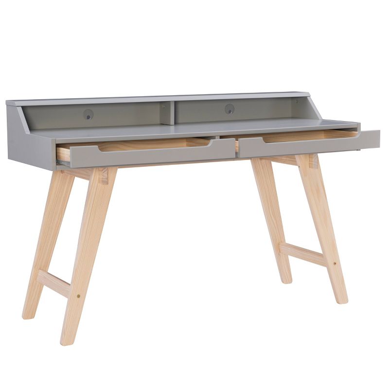 Sloan Modern 2 Drawer Desk Gray - Linon, 5 of 17