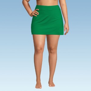 Lands' End Women's Tummy Control Skirt Swim Bottoms - 1 of 4