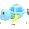 3-Pack Wind-Up Turtle Bath Toys, Chain Swimming Set for Bathtub and Pool - 4 of 4