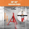 Orieon Heavy-Duty Adjustable Folding Pipe Stand, 28"-52" Height, Steel Pipe Jack Stand 2500 lb Capacity, Red. - 4 of 4