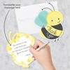 Big Dot of Happiness Honey Bee - Shaped Thank You Cards - Baby Shower or Birthday Party Thank You Note Cards with Envelopes - Set of 12 - 2 of 4