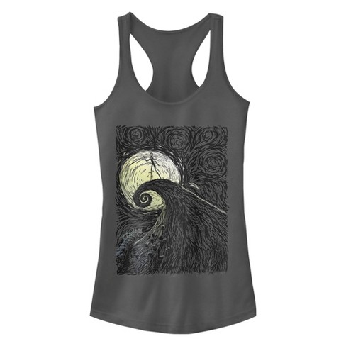 Junior's The Nightmare Before Christmas Halloween Jack on Spiral Hill Racerback Tank Top - image 1 of 4