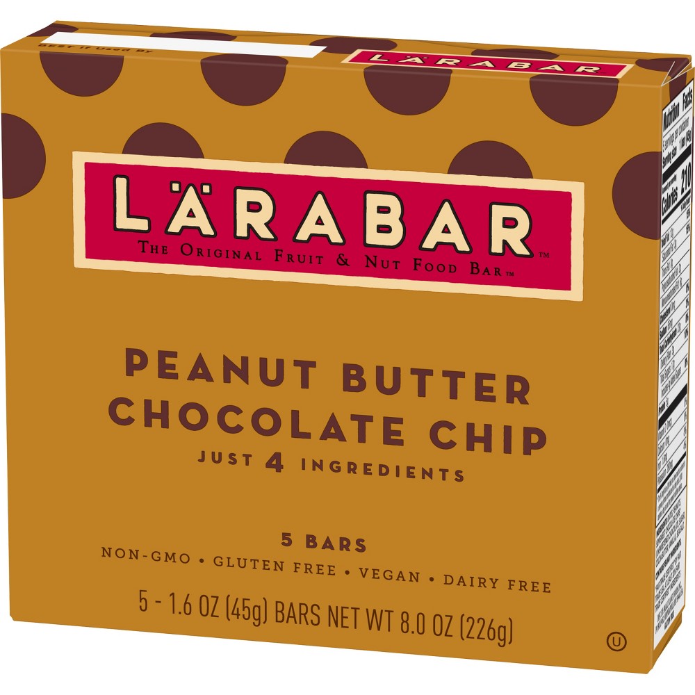 UPC 021908488165 product image for Larabar Peanut Butter Chocolate Chip Fruit And Nut Bar - 5ct | upcitemdb.com